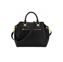 GUESS GEVA 3 COMPARTMENT SATCHEL ΤΣΑΝΤΑ ΓΥΝΑΙΚΕΙΑ BLACK