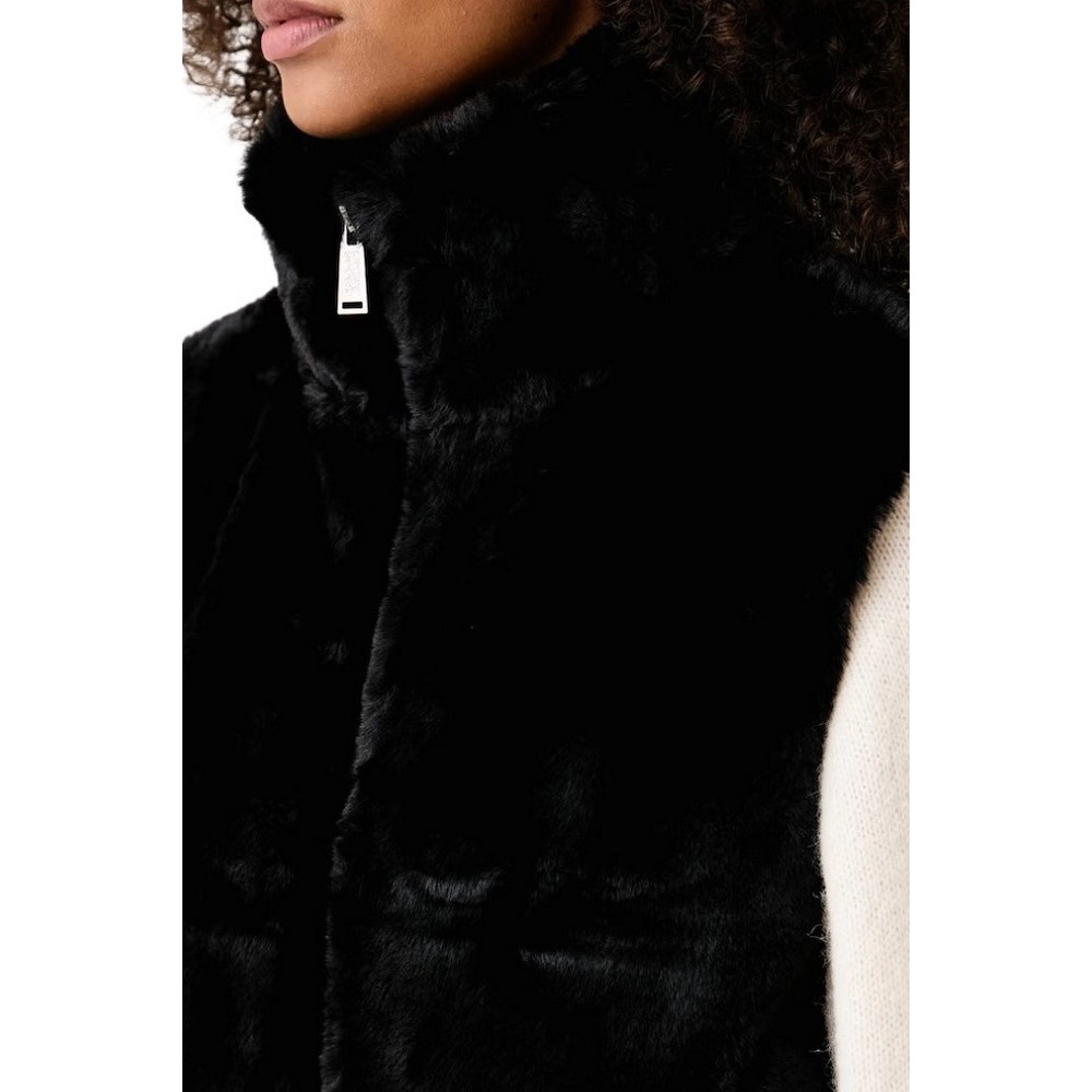 DKNY VEST ΜΠΟΥΦΑΝ ΓΙΛΕΚΟ ΓΥΝΑΙΚΕΙΟ BLACK