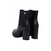 TOMMY JEANS CHELSEA HIGH HEEL BOOTS ΠΑΠΟΥΤΣΙ ΓΥΝΑΙΚΕΙΟ BLACK