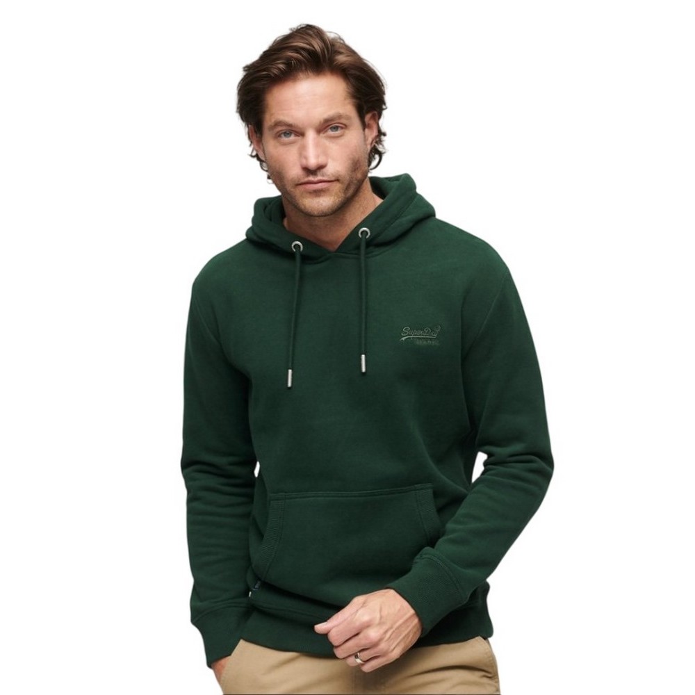 SUPERDRY D2 OVIN ESSENTIAL LOGO HOODIE ΦΟΥΤΕΡ ΜΠΛΟΥΖΑ ΑΝΔΡΙΚΗ GREEN