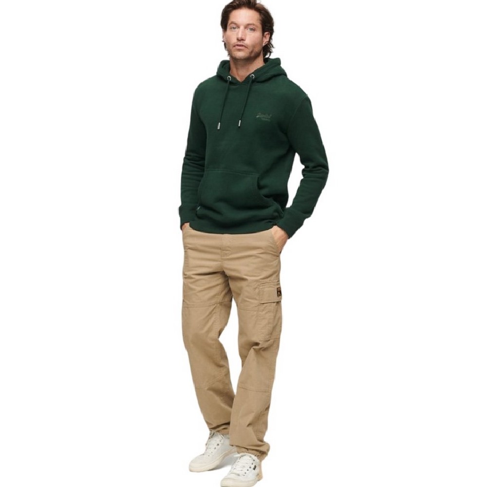 SUPERDRY D2 OVIN ESSENTIAL LOGO HOODIE ΦΟΥΤΕΡ ΜΠΛΟΥΖΑ ΑΝΔΡΙΚΗ GREEN