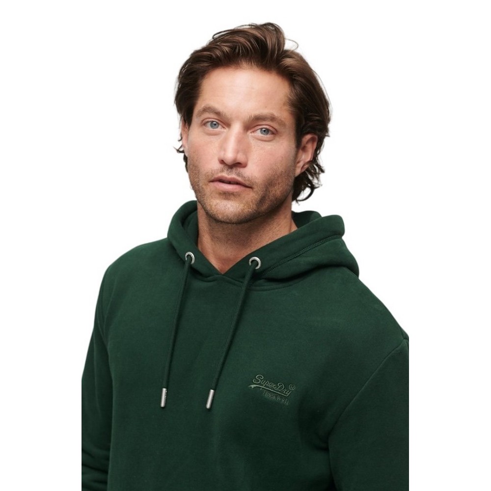 SUPERDRY D2 OVIN ESSENTIAL LOGO HOODIE ΦΟΥΤΕΡ ΜΠΛΟΥΖΑ ΑΝΔΡΙΚΗ GREEN