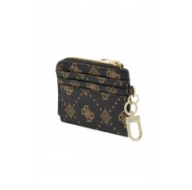 GUESS EMELIE LOGO TOP ZIP CRD HOLDR ΠΟΡΤΟΦΟΛΙ ΓΥΝΑΙΚΕΙΟ COFFEE