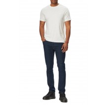 CALVIN KLEIN SLIM SUPIMA LOGO PATCH T-SHIRT ΜΠΛΟΥΖΑ ΑΝΔΡΙΚΗ BRIGHT WHITE