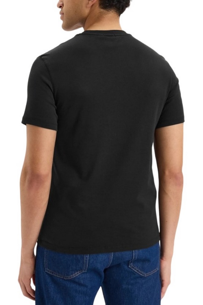 CALVIN KLEIN SLIM SUPIMA LOGO PATCH T-SHIRT ΜΠΛΟΥΖΑ ΑΝΔΡΙΚΗ BLACK