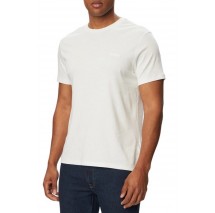 CALVIN KLEIN SLIM SUPIMA LOGO PATCH T-SHIRT ΜΠΛΟΥΖΑ ΑΝΔΡΙΚΗ BRIGHT WHITE