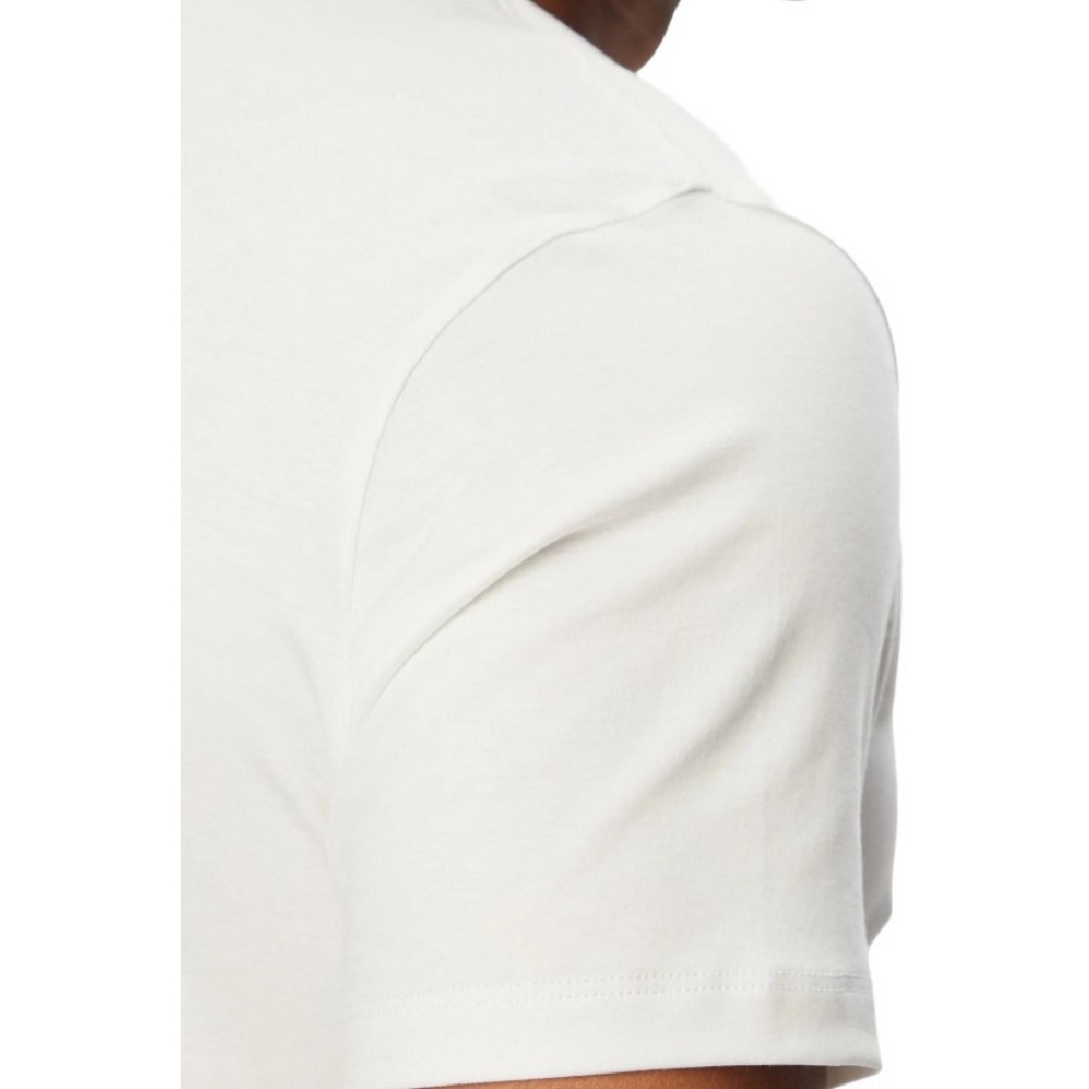 CALVIN KLEIN SLIM SUPIMA LOGO PATCH T-SHIRT ΜΠΛΟΥΖΑ ΑΝΔΡΙΚΗ BRIGHT WHITE