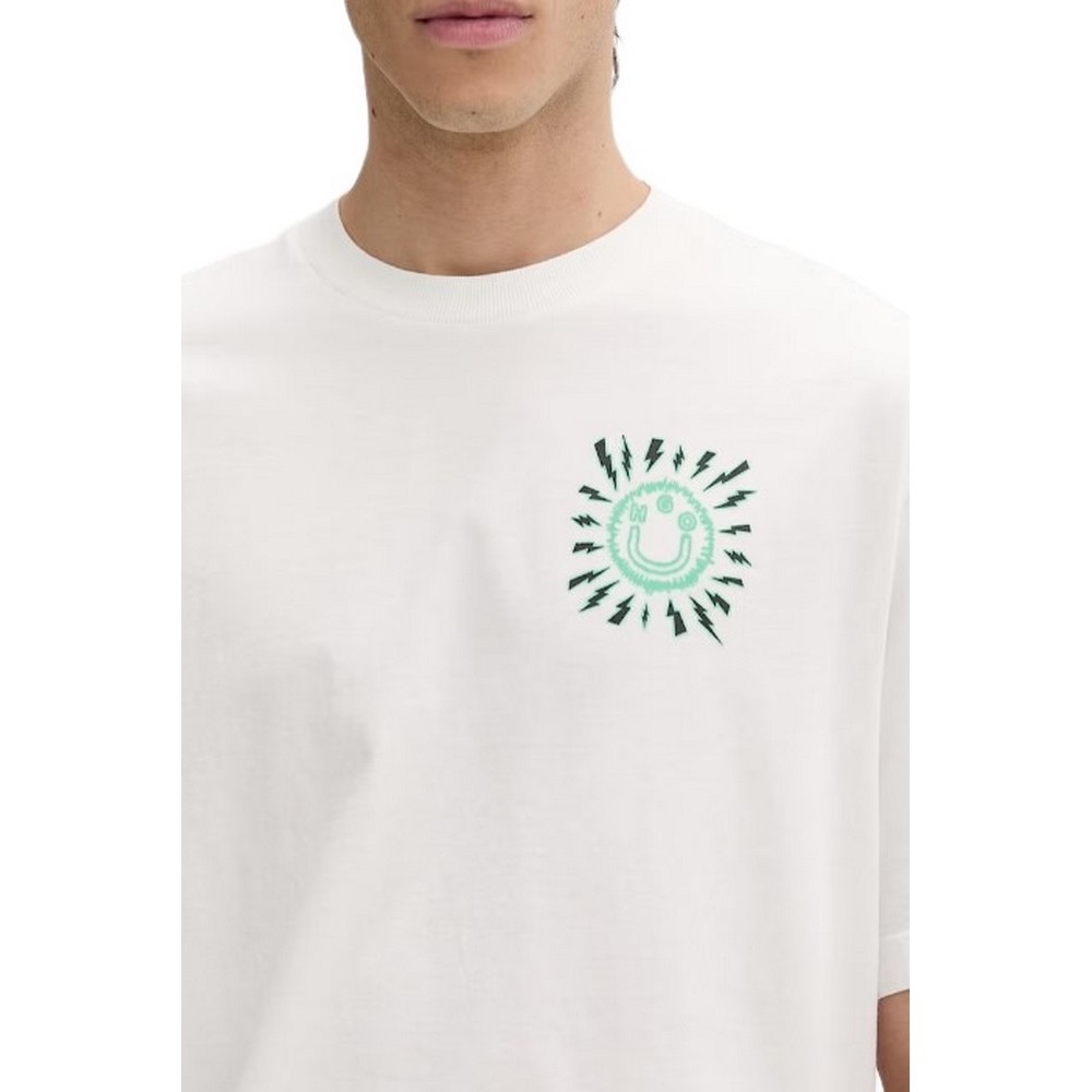 HUGO BOSS JERSEY NEXTRALIO T-SHIRT ΜΠΛΟΥΖΑ ΑΝΔΡΙΚΗ OFF WHITE