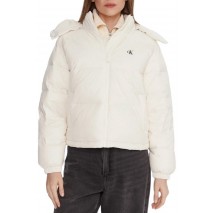 CALVIN KLEIN JEANS ESSENTIAL MIDWEIGHT PUFFER JACKE ΜΠΟΥΦΑΝ ΓΥΝΑΙΚΕΙΟ CREAMY WHITE