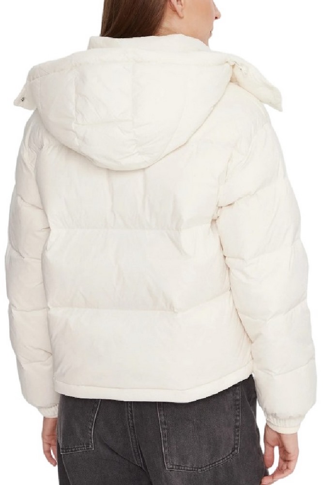 CALVIN KLEIN JEANS ESSENTIAL MIDWEIGHT PUFFER JACKE ΜΠΟΥΦΑΝ ΓΥΝΑΙΚΕΙΟ CREAMY WHITE