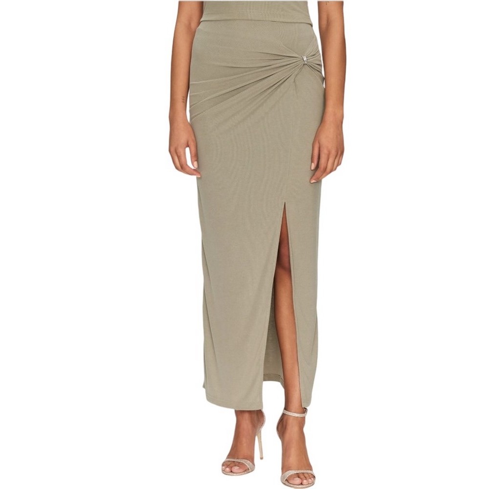 GUESS AIMEE JEWEL DRAP SKIRT ΦΟΥΣΤΑ ΓΥΝΑΙΚΕΙΑ KHAKI