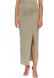GUESS AIMEE JEWEL DRAP SKIRT ΦΟΥΣΤΑ ΓΥΝΑΙΚΕΙΑ KHAKI