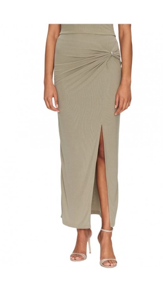 GUESS AIMEE JEWEL DRAP SKIRT ΦΟΥΣΤΑ ΓΥΝΑΙΚΕΙΑ KHAKI
