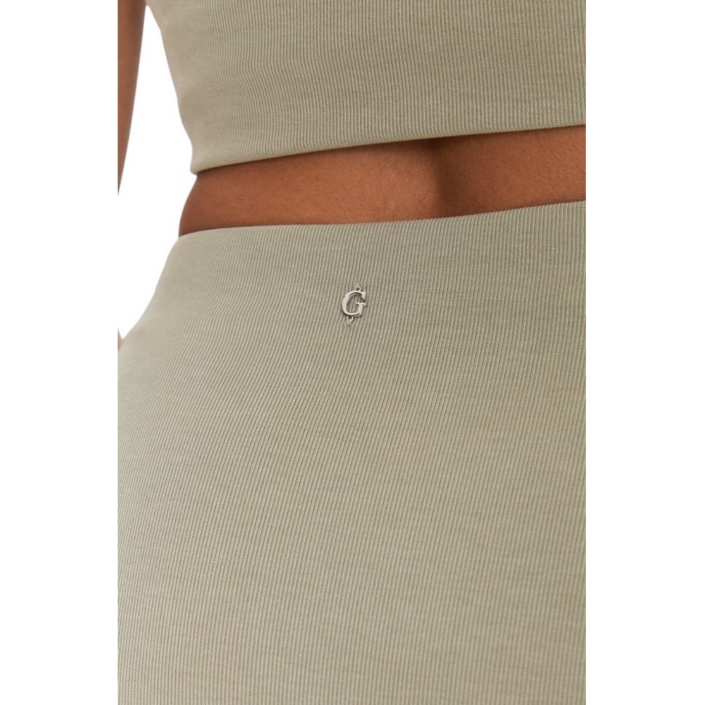 GUESS AIMEE JEWEL DRAP SKIRT ΦΟΥΣΤΑ ΓΥΝΑΙΚΕΙΑ KHAKI