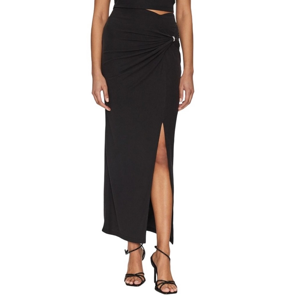 GUESS AIMEE JEWEL DRAP SKIRT ΦΟΥΣΤΑ ΓΥΝΑΙΚΕΙΑ BLACK