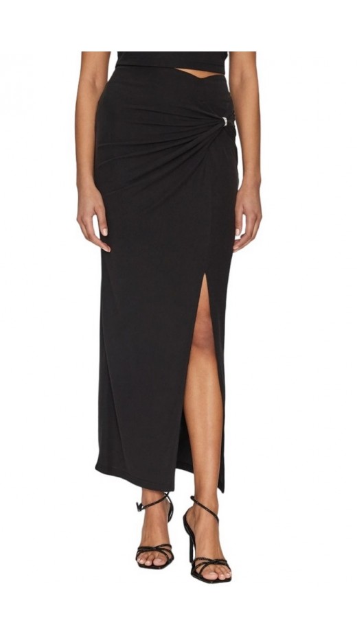 GUESS AIMEE JEWEL DRAP SKIRT ΦΟΥΣΤΑ ΓΥΝΑΙΚΕΙΑ BLACK