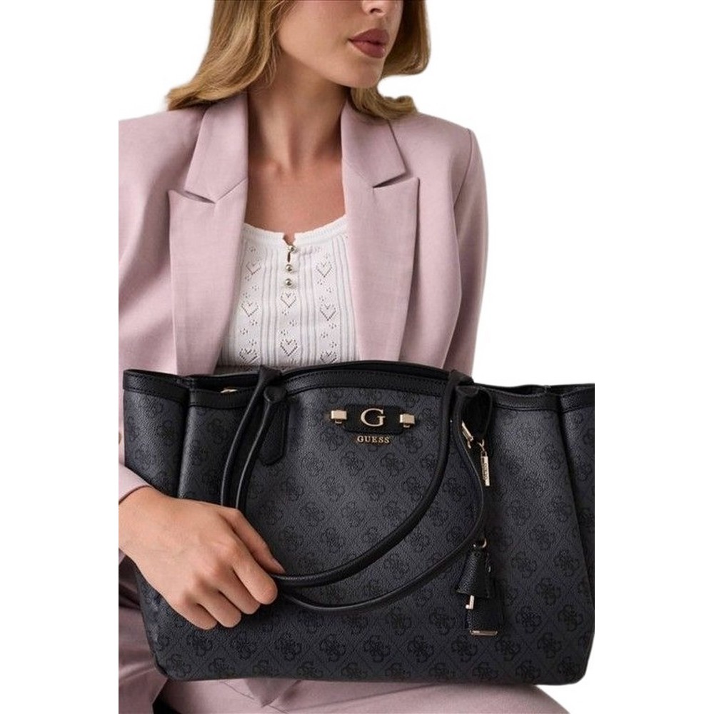 GUESS LINDSEY TOTE ΤΣΑΝΤΑ ΓΥΝΑΙΚΕΙΑ DARK GREY