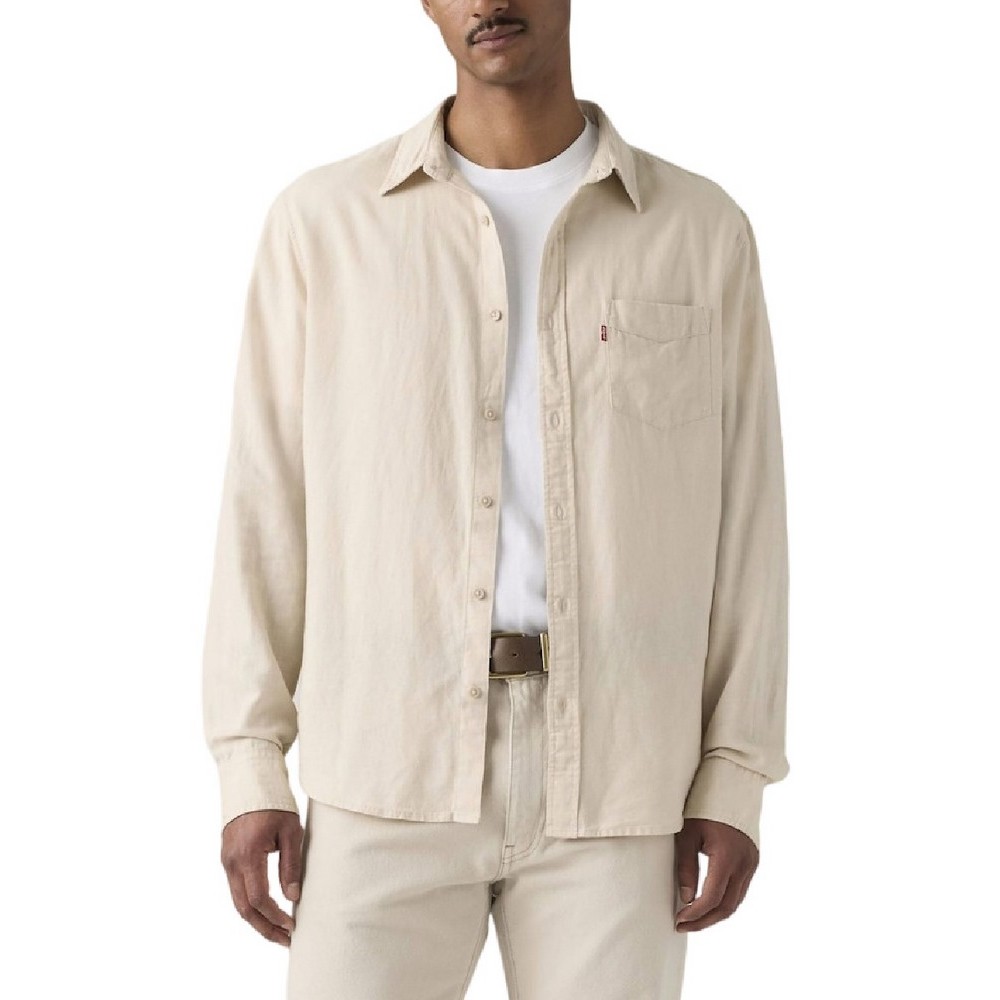 LEVIS SUNSET 1 POCKET STANDARD ΠΟΥΚΑΜΙΣΟ ΑΝΔΡΙΚΟ SAND