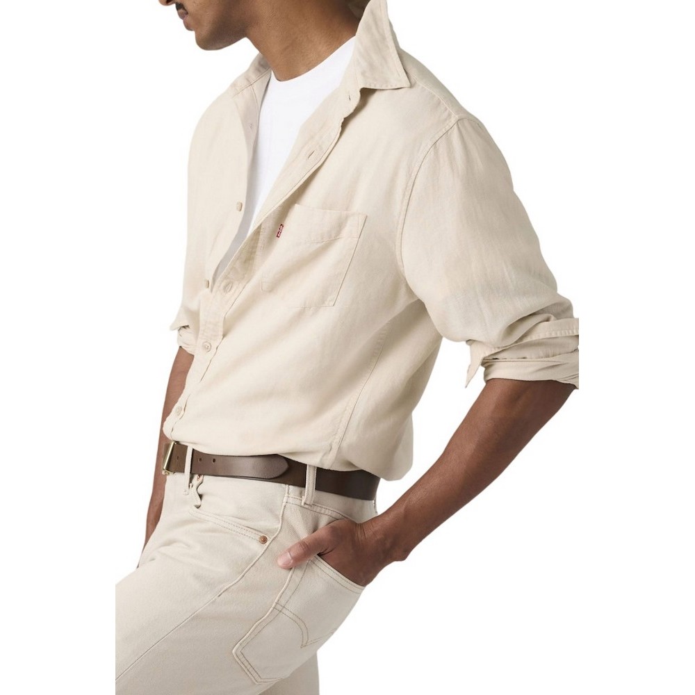 LEVIS SUNSET 1 POCKET STANDARD ΠΟΥΚΑΜΙΣΟ ΑΝΔΡΙΚΟ SAND