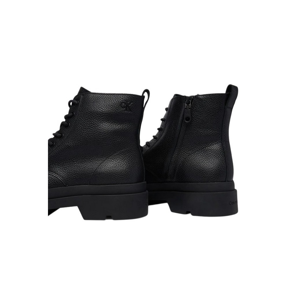 CALVIN KLEIN LUGGED MID LACE UP TC TU LTH ΜΠΟΤΑΚΙ ΑΝΔΡΙΚΟ BLACK