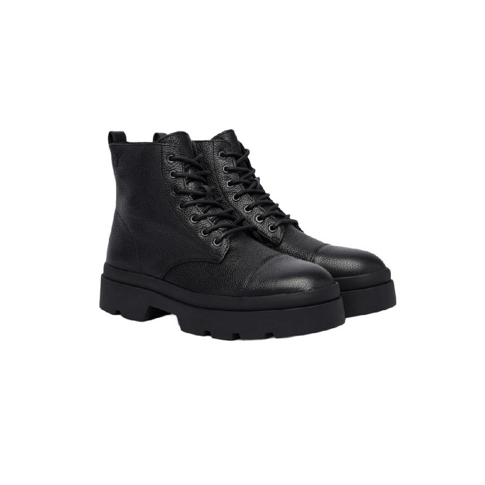 CALVIN KLEIN LUGGED MID LACE UP TC TU LTH ΜΠΟΤΑΚΙ ΑΝΔΡΙΚΟ BLACK