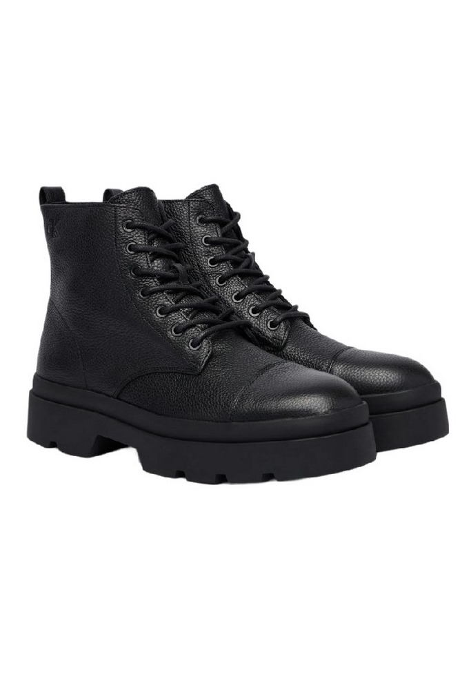 CALVIN KLEIN LUGGED MID LACE UP TC TU LTH ΜΠΟΤΑΚΙ ΑΝΔΡΙΚΟ BLACK