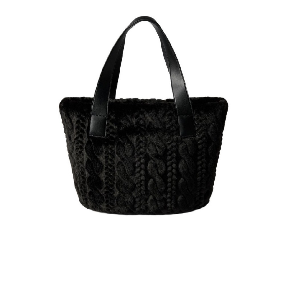 LIU JO MIN OF 2 L TOTE AF5154E0305 ΤΣΑΝΤΑ ΓΥΝΑΙΚΕΙΑ BLACK