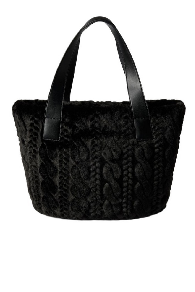 LIU JO MIN OF 2 L TOTE AF5154E0305 ΤΣΑΝΤΑ ΓΥΝΑΙΚΕΙΑ BLACK