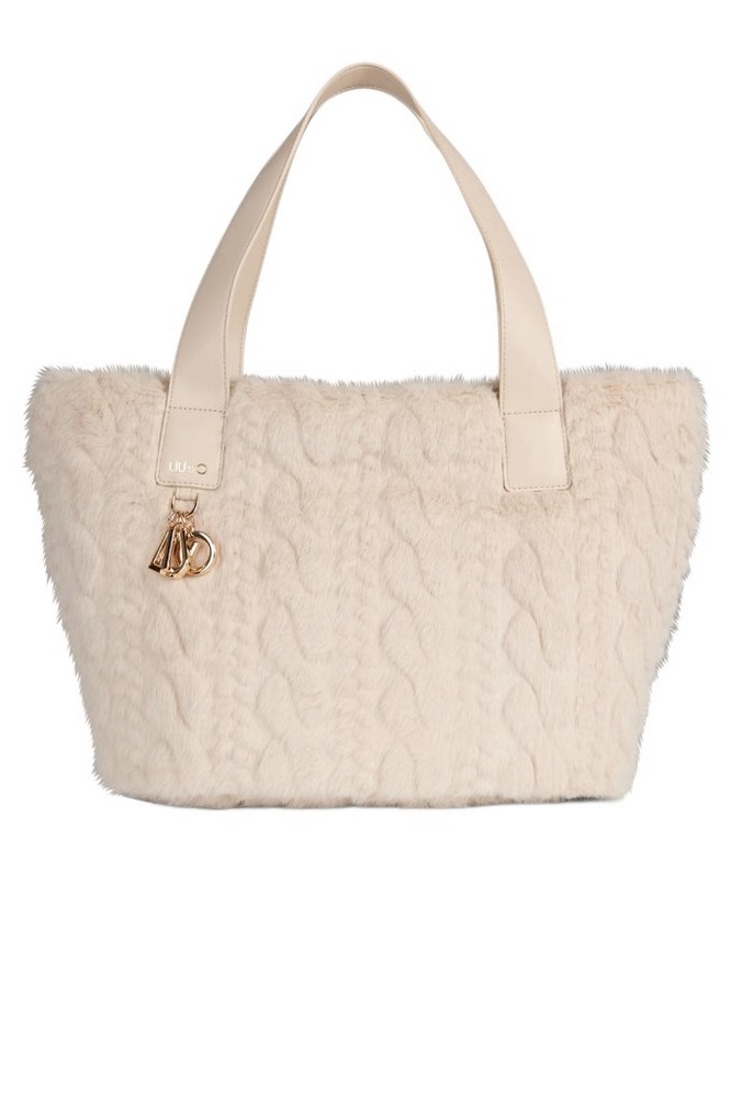 LIU JO MIN OF 2 L TOTE AF5154E0305 ΤΣΑΝΤΑ ΓΥΝΑΙΚΕΙΑ BEIGE
