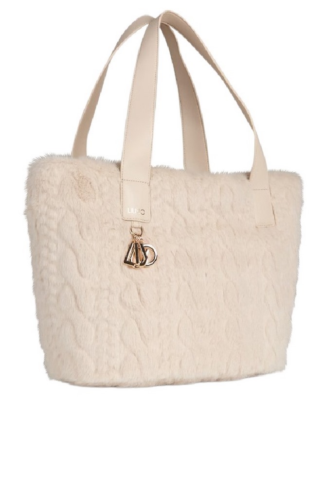 LIU JO MIN OF 2 L TOTE AF5154E0305 ΤΣΑΝΤΑ ΓΥΝΑΙΚΕΙΑ BEIGE