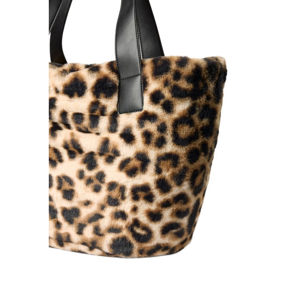LIU JO MIN OF 2 L TOTE AF5154E0305 ΤΣΑΝΤΑ ΓΥΝΑΙΚΕΙΑ ANIMAL PRINT