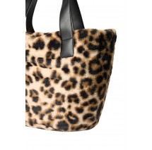 LIU JO MIN OF 2 L TOTE AF5154E0305 ΤΣΑΝΤΑ ΓΥΝΑΙΚΕΙΑ ANIMAL PRINT