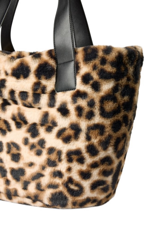 LIU JO MIN OF 2 L TOTE AF5154E0305 ΤΣΑΝΤΑ ΓΥΝΑΙΚΕΙΑ ANIMAL PRINT