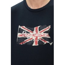 PEPE JEANS LONDON CLAG T-SHIRT ΜΠΛΟΥΖΑ ΑΝΔΡΙΚΗ BLUE