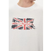 PEPE JEANS LONDON CLAG T-SHIRT ΜΠΛΟΥΖΑ ΑΝΔΡΙΚΗ WHITE