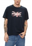 PEPE JEANS LONDON DROP 1 CLAG T-SHIRT ΜΠΛΟΥΖΑ ΑΝΔΡΙΚΗ BLUE