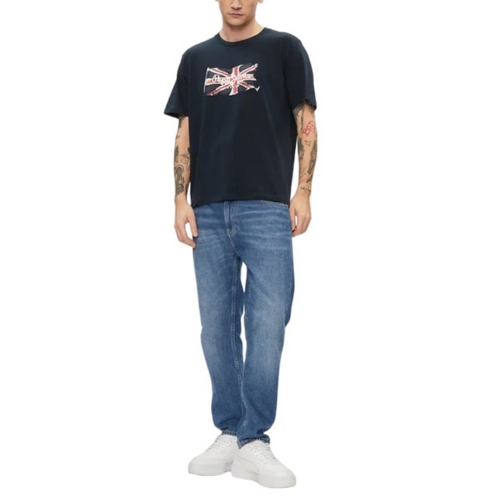 PEPE JEANS LONDON CLAG T-SHIRT ΜΠΛΟΥΖΑ ΑΝΔΡΙΚΗ BLUE