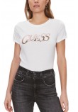 GUESS LEO T-SHIRT ΜΠΛΟΥΖΑ  ΓΥΝΑΙΚΕΙΑ WHITE