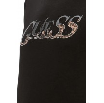 GUESS LEO T-SHIRT ΜΠΛΟΥΖΑ  ΓΥΝΑΙΚΕΙΑ BLACK