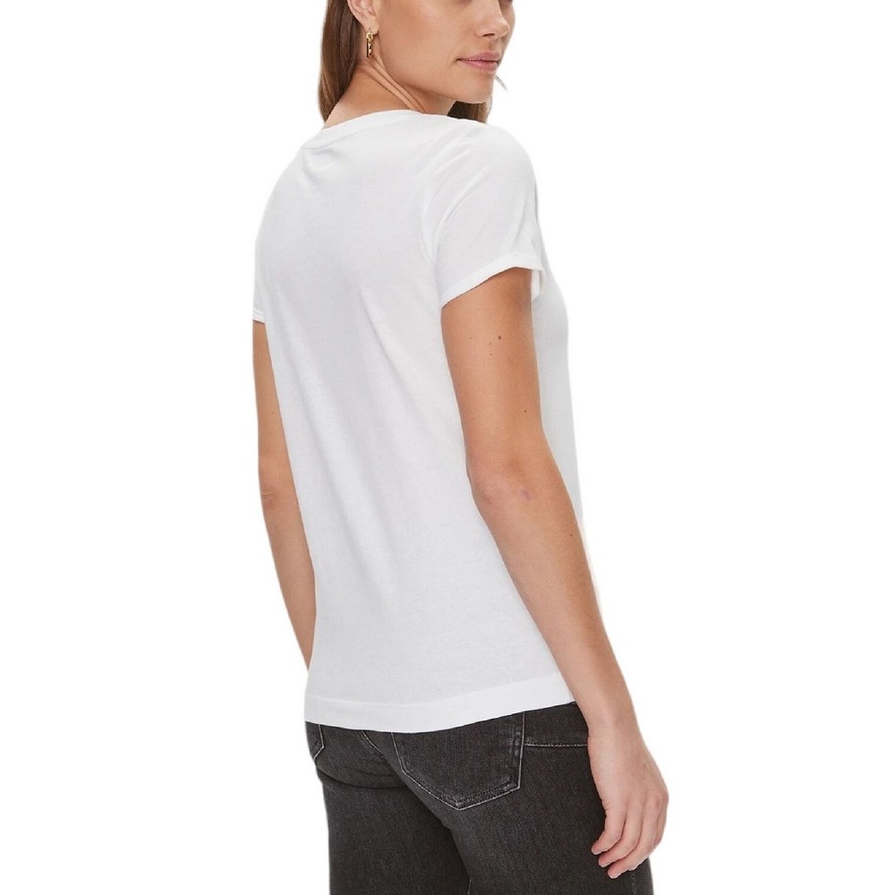 GUESS LEO T-SHIRT ΜΠΛΟΥΖΑ  ΓΥΝΑΙΚΕΙΑ WHITE