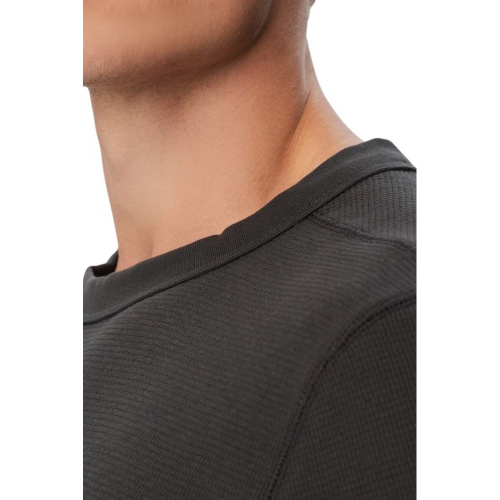 CALVIN KLEIN JEANS WAFFLE BADGE CREWNK T-SHIRT ΜΠΛΟΥΖΑ ΑΝΔΡΙΚΗ ANTHRACHITE