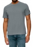 CALVIN KLEIN JEANS WAFFLE BADGE CREWNK T-SHIRT ΜΠΛΟΥΖΑ ΑΝΔΡΙΚΗ STEEL GRAY