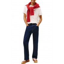 TOMMY JEANS REG CENTER FLAG SS TEE T-SHIRT ΜΠΛΟΥΖΑ ΑΝΔΡΙΚΗ OFF WHITE