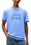 TOMMY JEANS REG CENTER FLAG SS TEE T-SHIRT ΜΠΛΟΥΖΑ ΑΝΔΡΙΚΗ BLUE