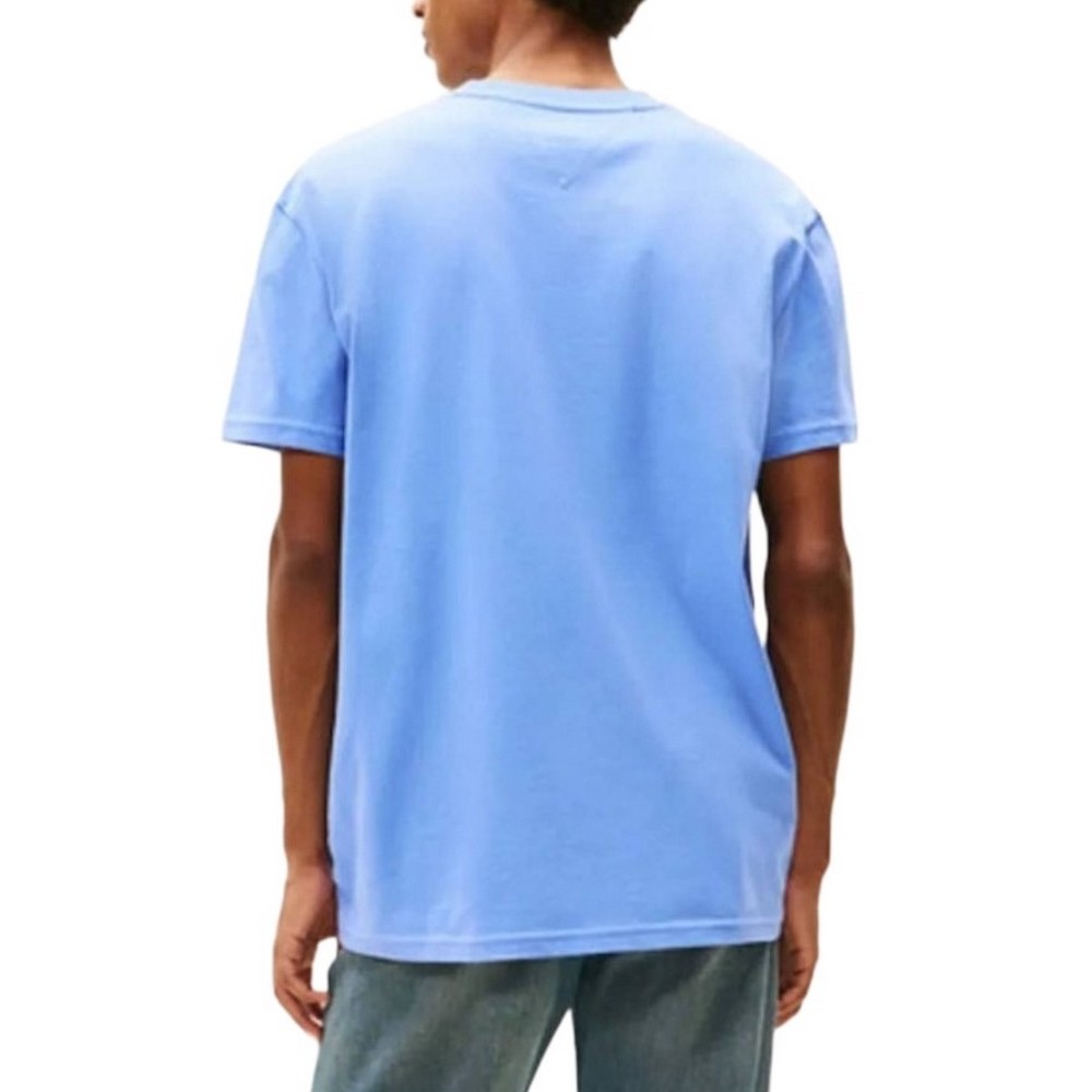 TOMMY JEANS REG CENTER FLAG SS TEE T-SHIRT ΜΠΛΟΥΖΑ ΑΝΔΡΙΚΗ BLUE