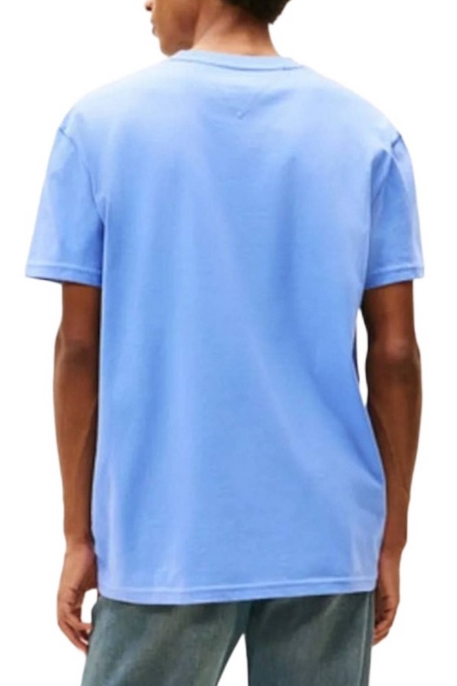 TOMMY JEANS REG CENTER FLAG SS TEE T-SHIRT ΜΠΛΟΥΖΑ ΑΝΔΡΙΚΗ BLUE