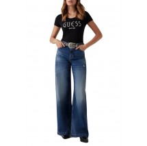 GUESS LOGO TEE T-SHIRT ΜΠΛΟΥΖΑ ΓΥΝΑΙΚΕΙΑ BLACK