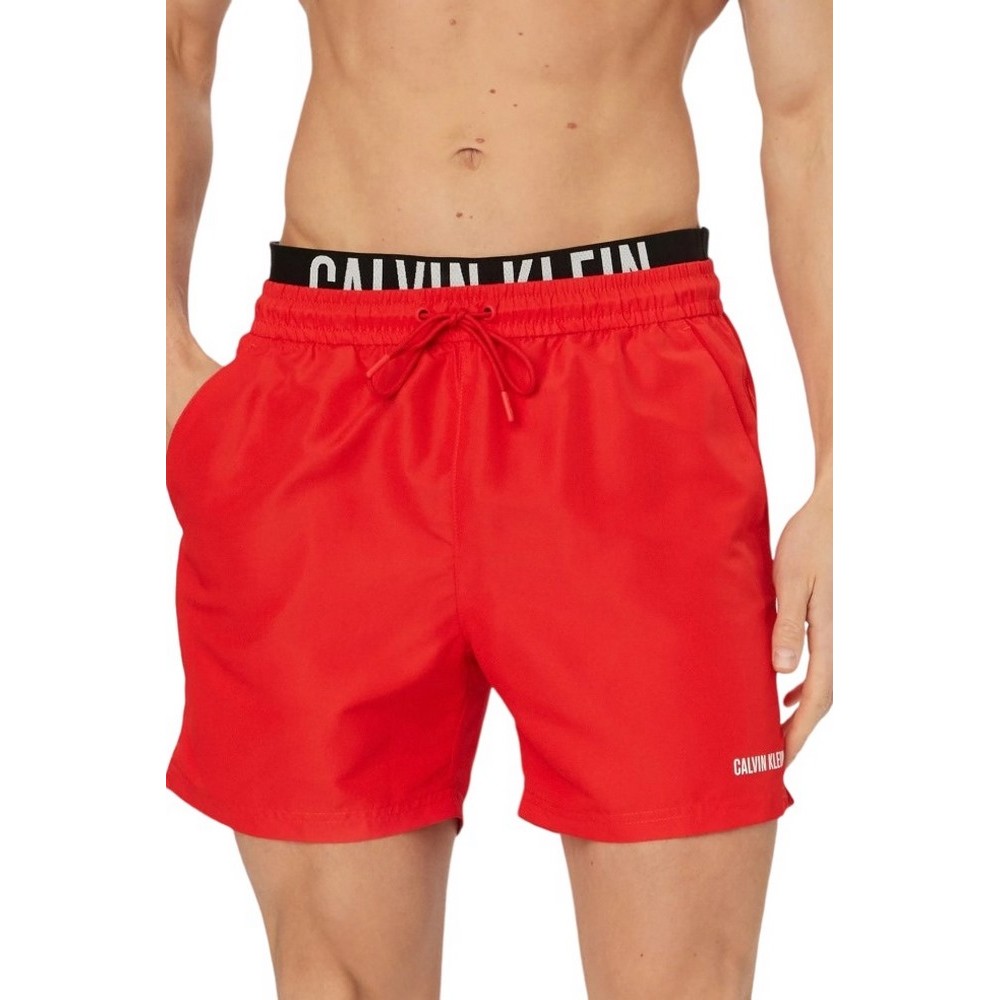 CALVIN KLEIN MEDIUM DRAWSTRING BOXER ΜΑΓΙΟ ΑΝΔΡΙΚΟ RED