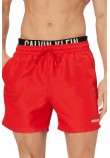 CALVIN KLEIN MEDIUM DRAWSTRING BOXER ΜΑΓΙΟ ΑΝΔΡΙΚΟ RED