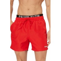 CALVIN KLEIN MEDIUM DRAWSTRING BOXER ΜΑΓΙΟ ΑΝΔΡΙΚΟ RED